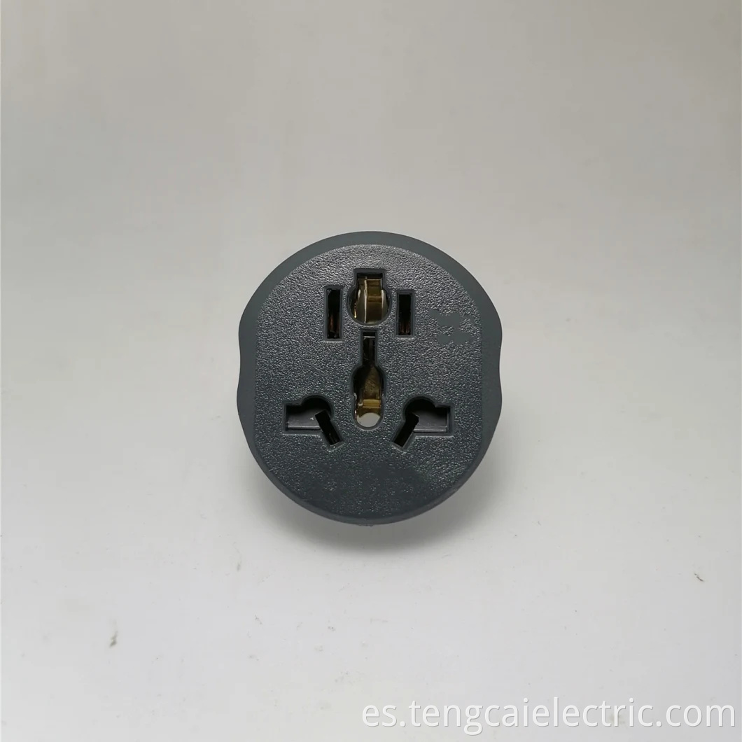 Adaptador de función multifunción de zócalo europeo Socket Universal 16A 30A